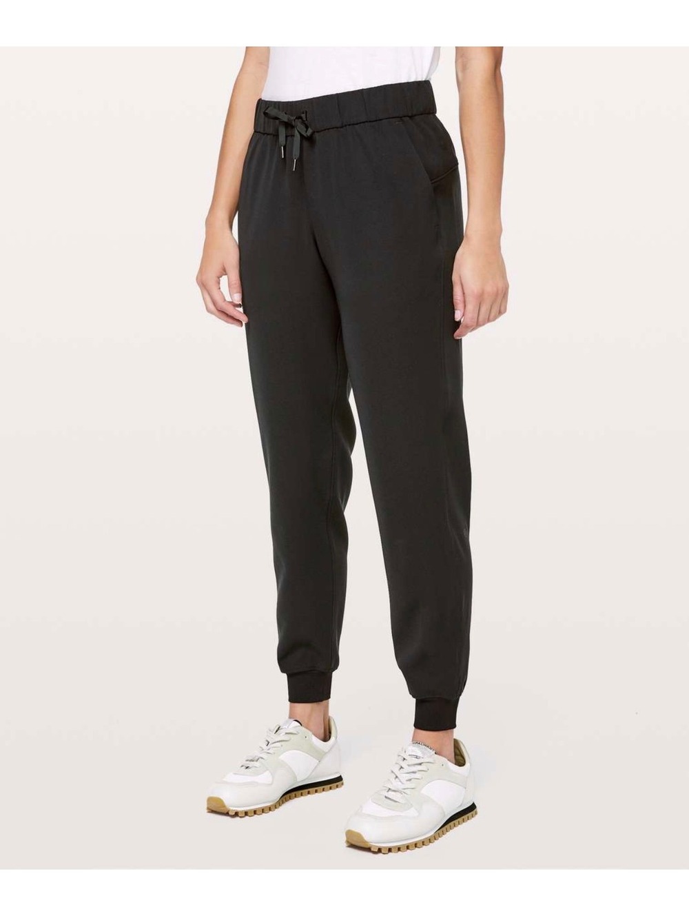 Lululemon On The Fly Jogger 28 Luxtreme Womens 8 Black Mid Rise Pants LW5CPJS
